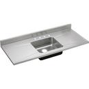 4-Hole 1-Bowl Stainless Steel Kitchen Sink in Lustrous Highlighted Satin