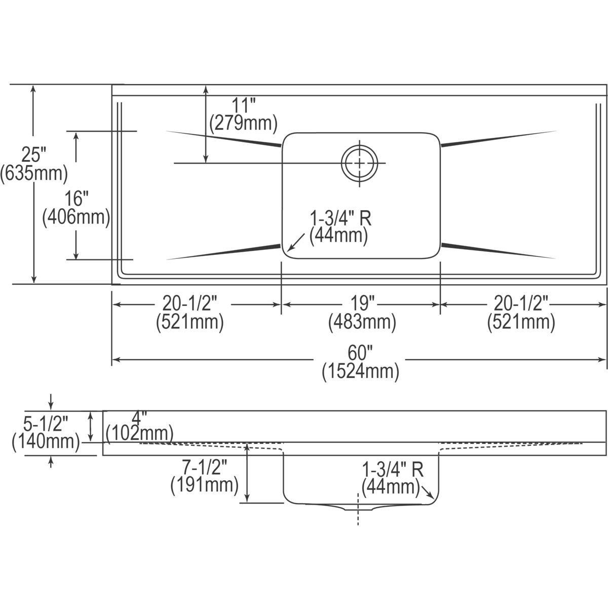 Elkay Lustrous Highlighted Satin 1-Bowl Stainless Steel Kitchen Sink in Lustrous Highlighted Satin 