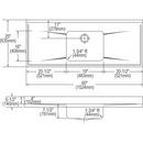 Elkay Lustrous Highlighted Satin 1-Bowl Stainless Steel Kitchen Sink in Lustrous Highlighted Satin 