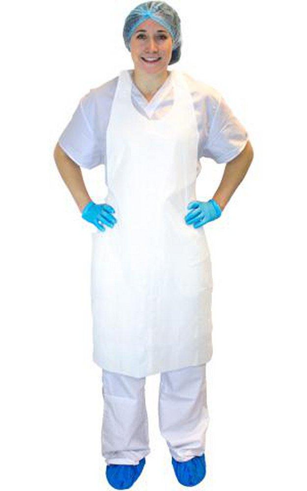 Safety Zone White 28 x 46 in. 2 mil Disposable Apron 