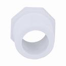 White PVC Schedule 40 Male x Female Threaded Bushing 