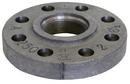 Black Threaded 250# Black Coated Cast Iron Full Body Flange 