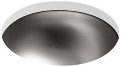 13-5/8 in. Dual Mount Round Stainless Steel Bathroom Sink in Satin