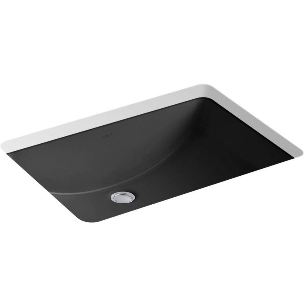 KOHLER Black Black Undermount Basin 