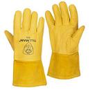 Tillman&reg; Brown Foam Lined Pigskin Leather Reusable Welding Gloves in Brown 