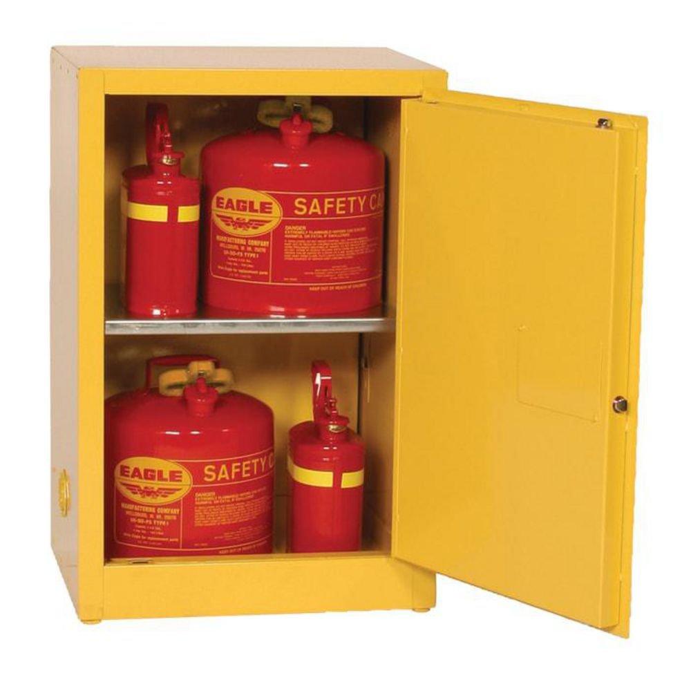 Eagle Yellow 18 in. Galvanized and Powder Coated Cabinet in Yellow 