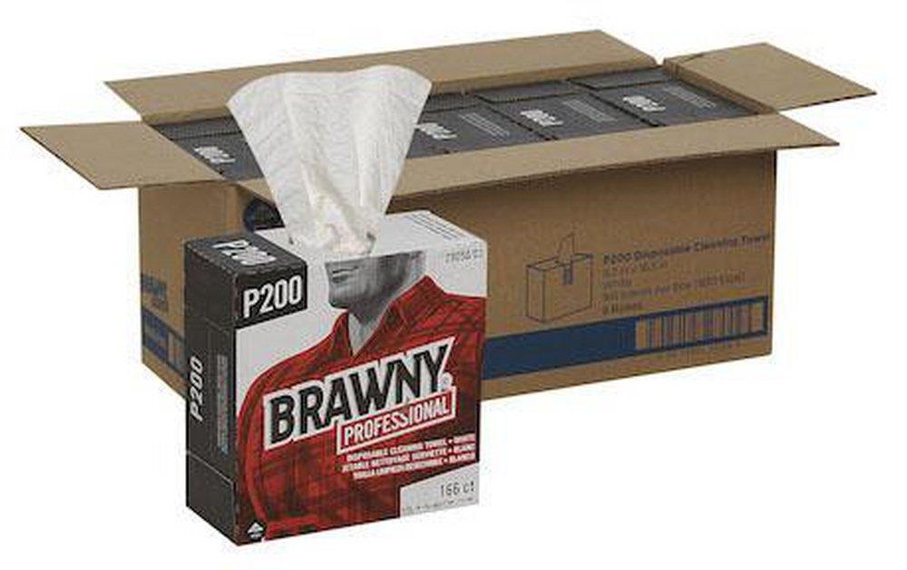 Georgia-Pacific White 16-7/10 in. Industrial Wipes 