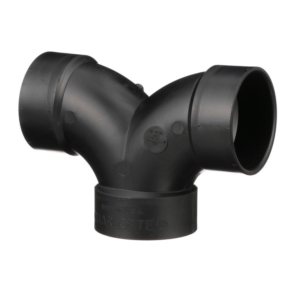 Black ABS DWV Double 90&deg; Elbow 