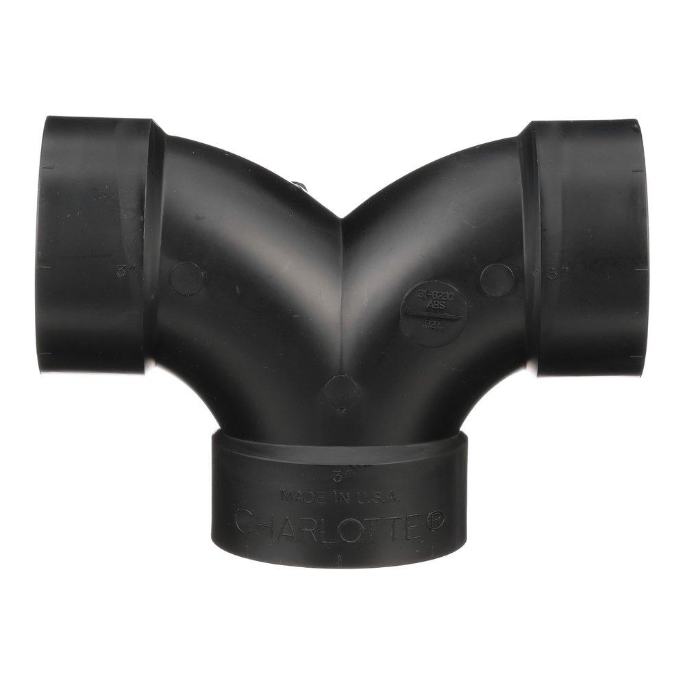 Black ABS DWV Double 90&deg; Elbow 