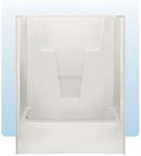 60 x 32-7/8 in. Gelcoat and Fiberglass Left Hand Fiberglass Tub and Shower in White