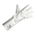 Size 9 Rubber and Plastic Glove in Grey and White