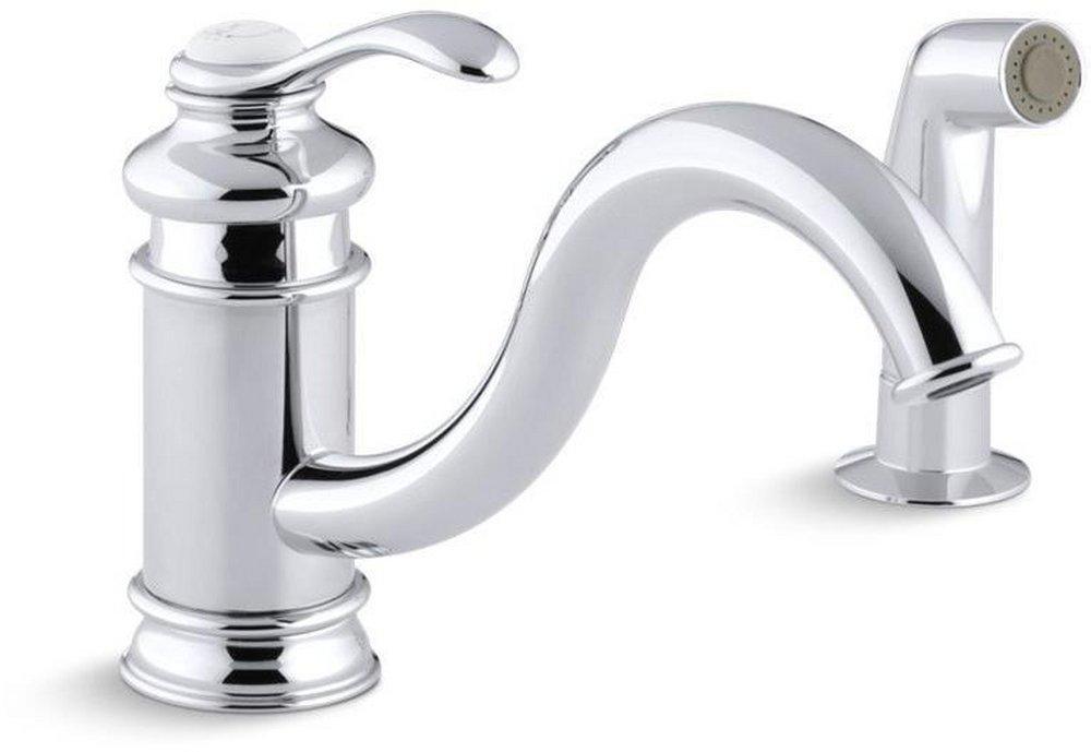 KOHLER Polished Chrome Single Handle Kitchen Faucet 