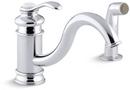 KOHLER Polished Chrome Single Handle Kitchen Faucet 