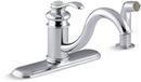 KOHLER Polished Chrome Single Handle Kitchen Faucet 