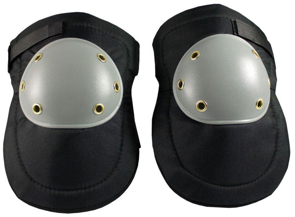 PIP&reg; Grey Pair of Plastic Hard Knee Pads with Cap 