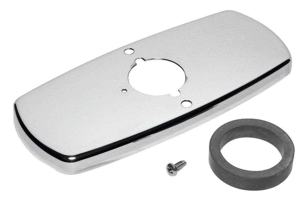 Sloan Valve Polished Chrome 4 in. Trim Plate in Polished Chrome 