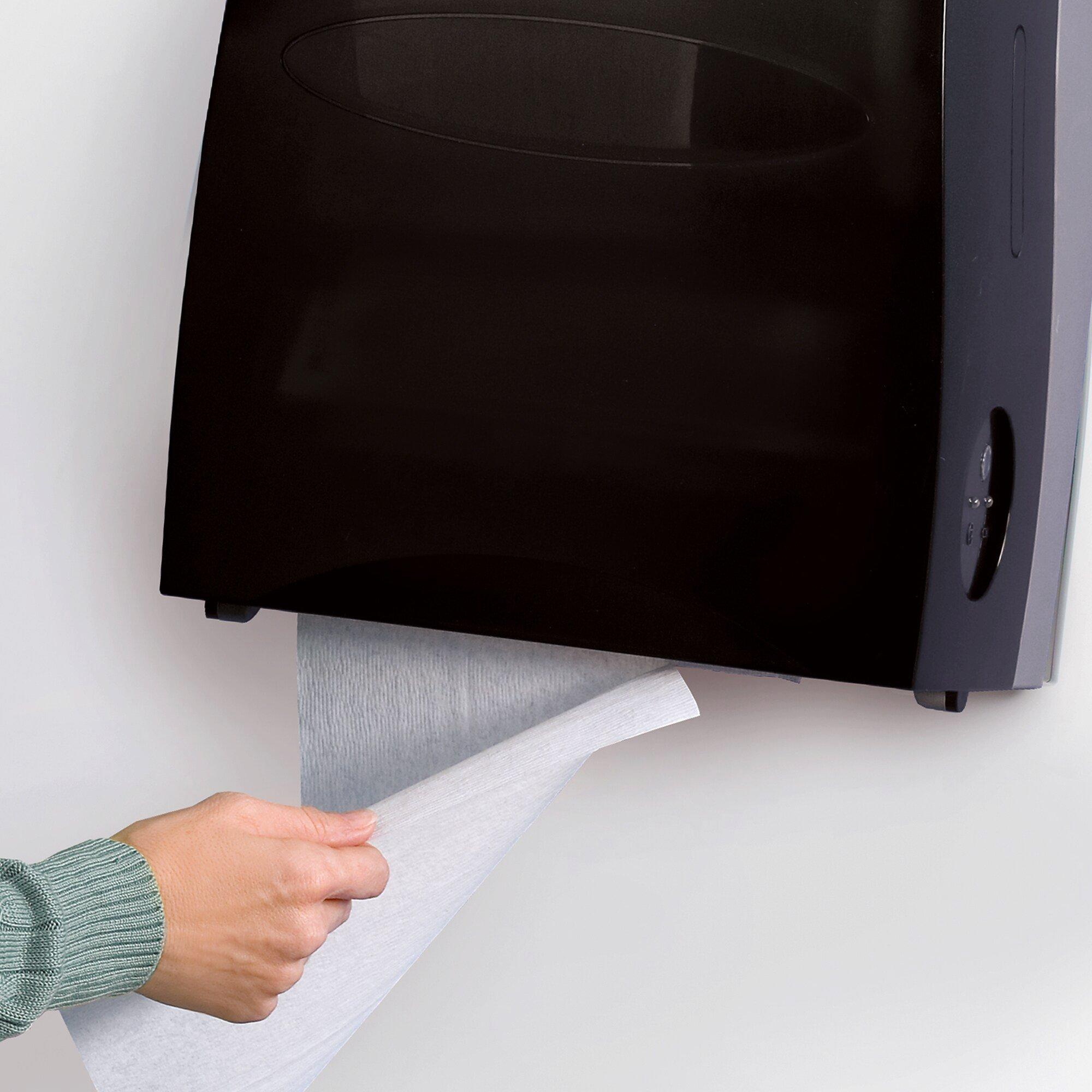 Kimberly-Clark Professional&trade; Smoke Grey Wall Mount Plastic Hard Roll Towel Dispenser 