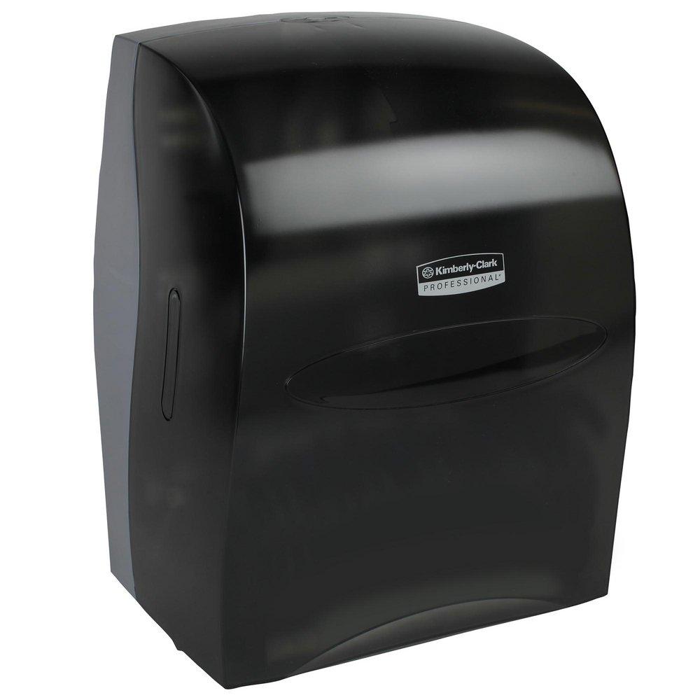 Kimberly Clark Smoke Grey Hands-Free Pull Dispensing Hard Roll Towel Dispenser 