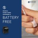 Kimberly-Clark Professional&trade; Smoke Grey Wall Mount Plastic Hard Roll Towel Dispenser 