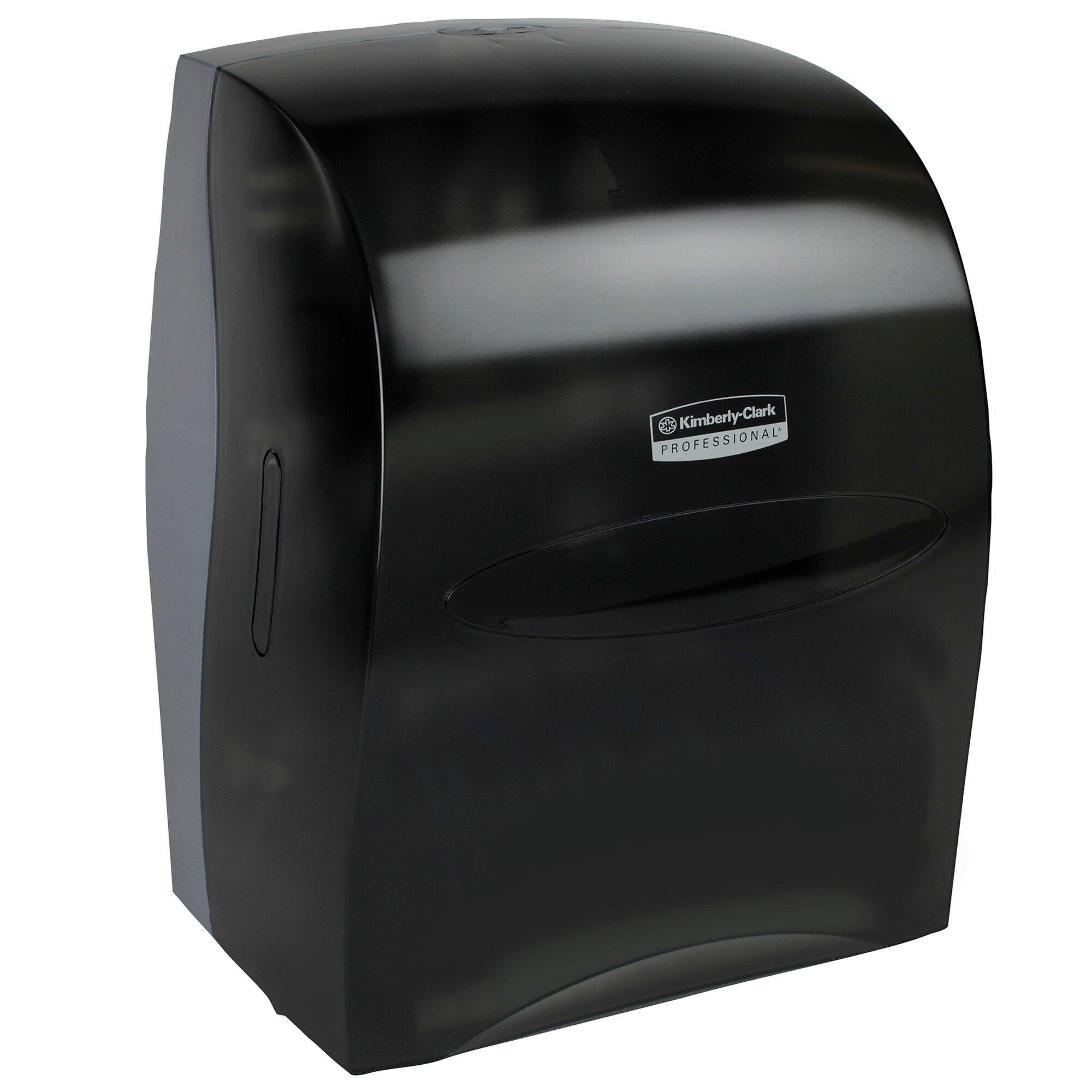 Kimberly-Clark Professional&trade; Smoke Grey Wall Mount Plastic Hard Roll Towel Dispenser 