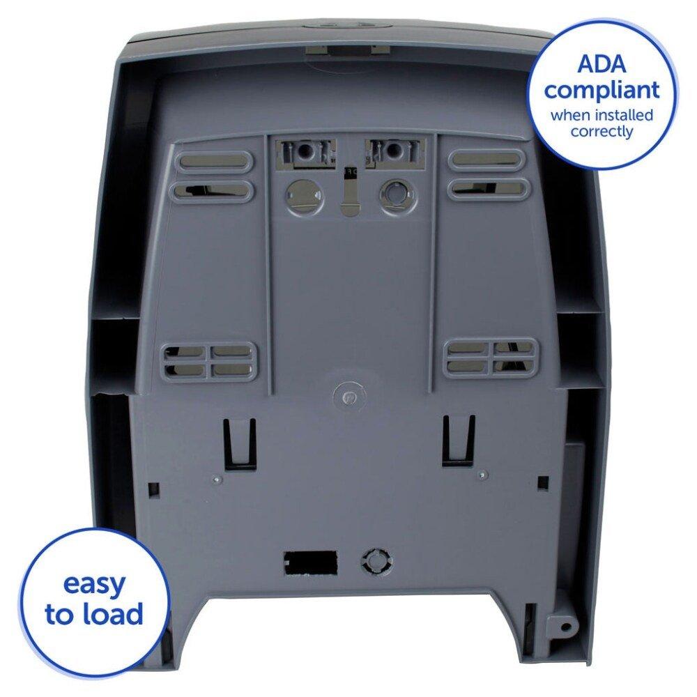 Kimberly-Clark Professional&trade; Smoke Grey Wall Mount Plastic Hard Roll Towel Dispenser 