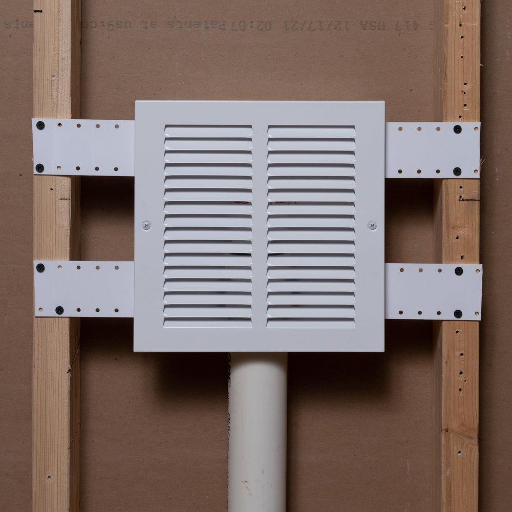 Oatey&reg; White Vent Wall Box with Face Plate 