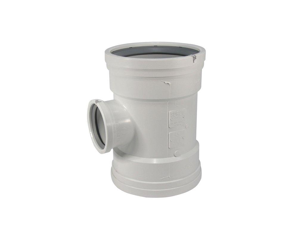 TRENCH TOUGH PLUS Gasket Plastic Reducing Sewer Tee 