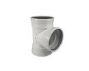 TRENCH TOUGH PLUS Gasket Fabricated Straight SDR 26 PVC Heavy Wall Sewer Tee 