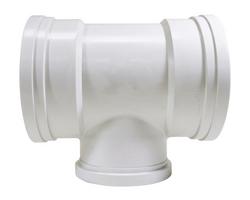 8 x 8 x 6 in. Gasket Plastic Reducing Sewer Tee