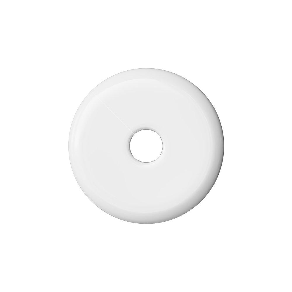 Jones Stephens White Plastic Flexible Floor and Ceiling Plate 