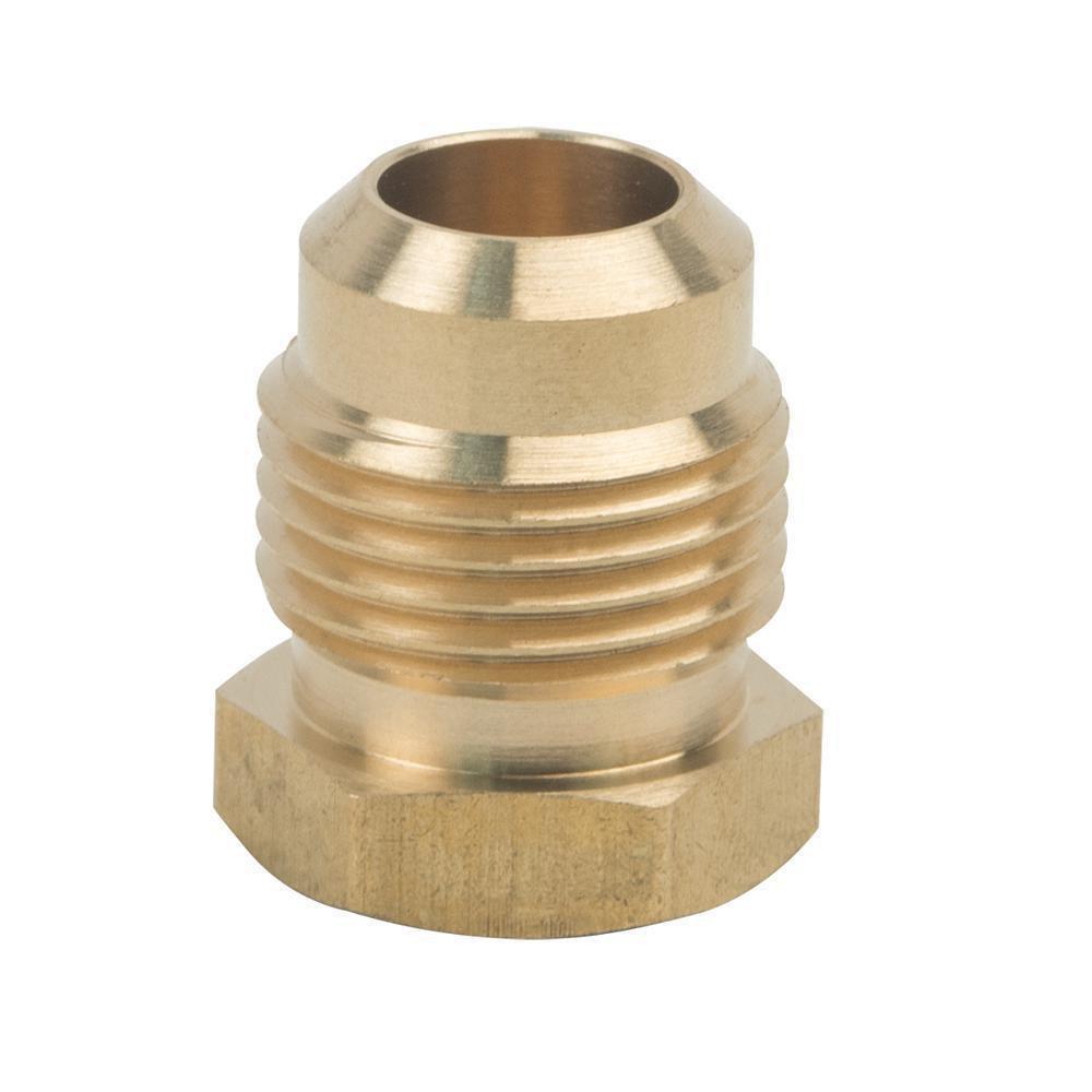 BrassCraft OD Tube Straight Brass Flare Plug 