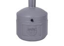 Justrite Black Cigarette Butt Receptacle 
