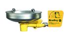 Bradley Corporation Yellow Eye Wash Station with Wall Bracket and Stainless Steel Bowl 