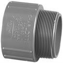 Dark Grey PVC Schedule 80 Male Adapter 