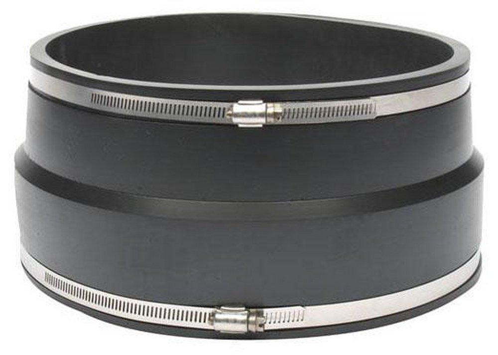 Fernco Clamp Plastic Coupling with Stainless Steel Band 