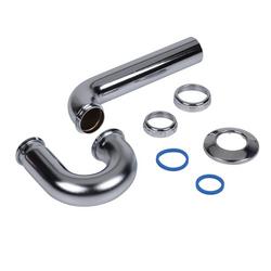 1-1/2 in. Brass P-Trap with Choke Throat in Chrome