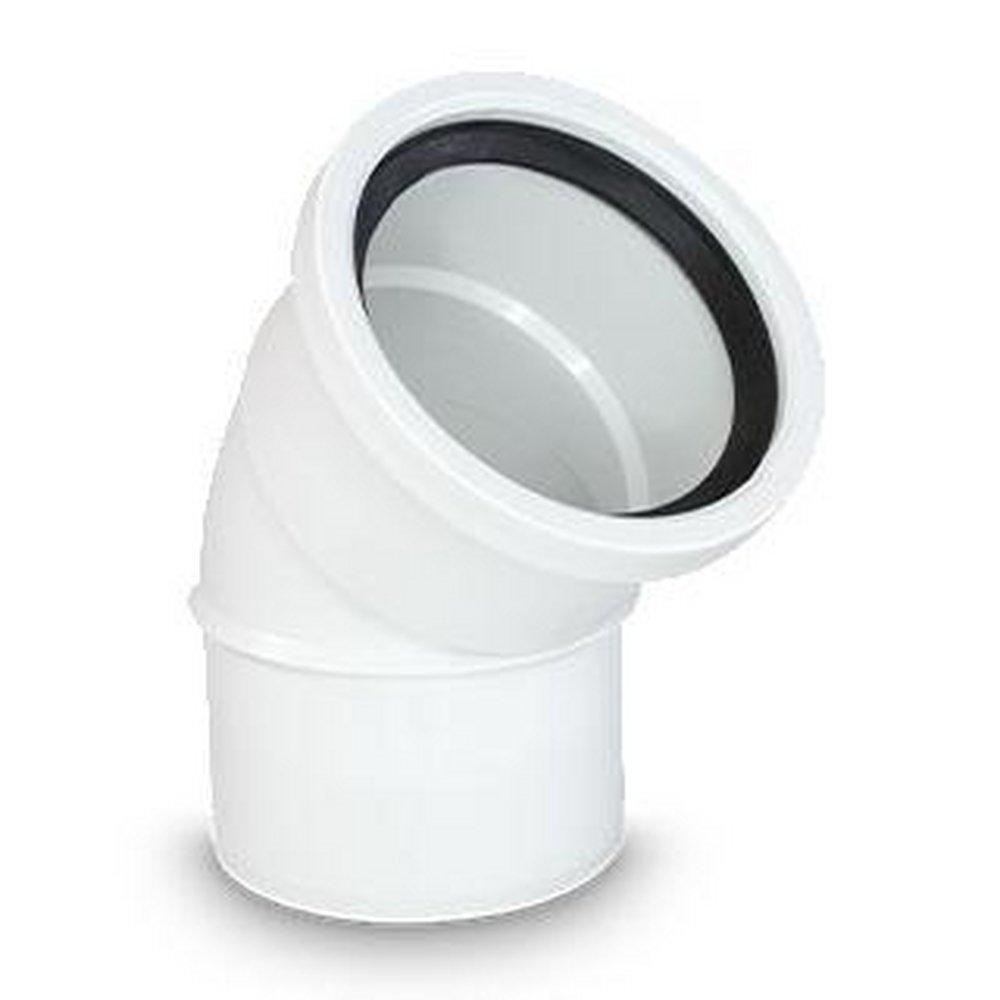 TRENCH TOUGH PLUS Gasket x Spigot 45 Degree SDR 35 Plastic Sewer Elbow 