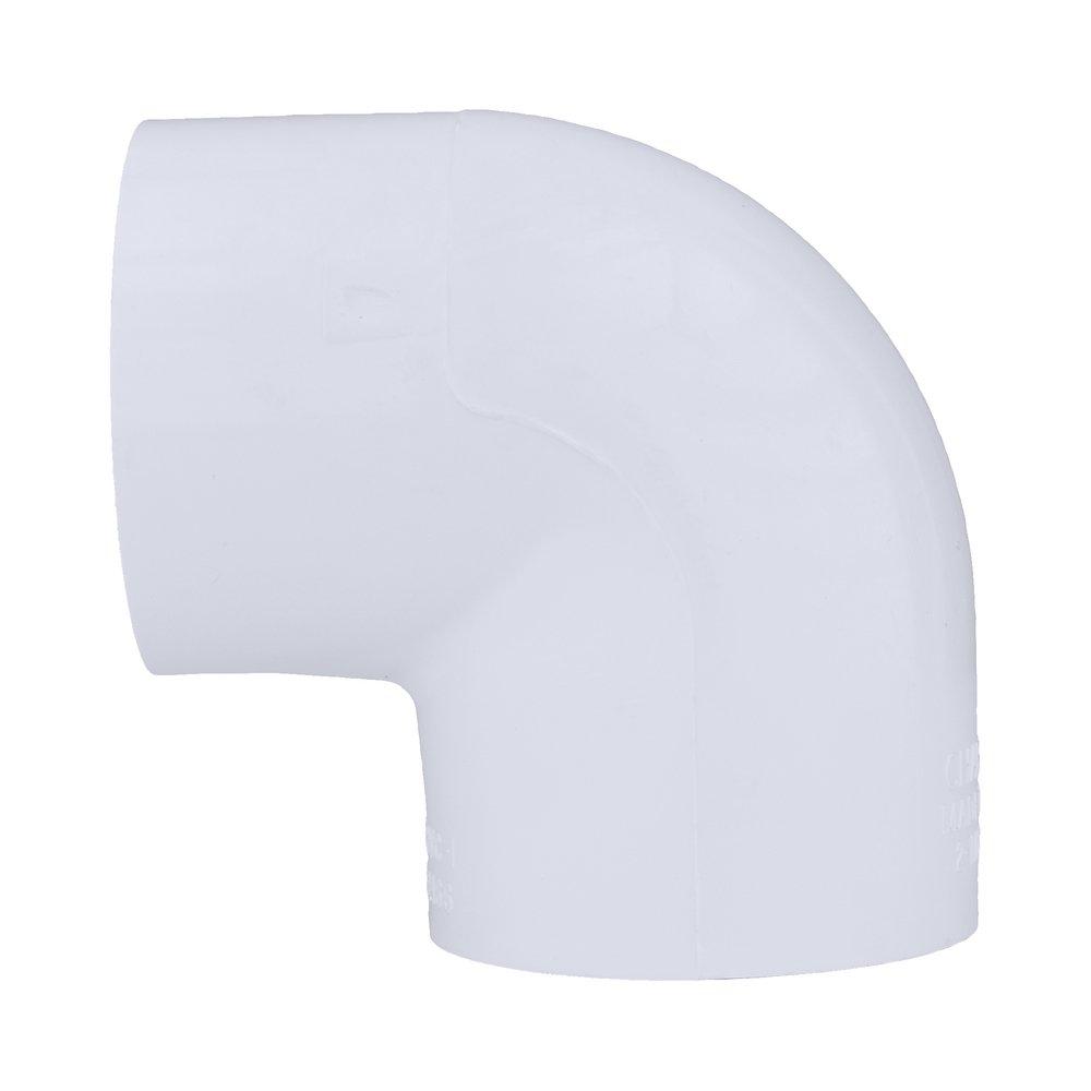 White PVC Schedule 40 90&deg; Elbow 