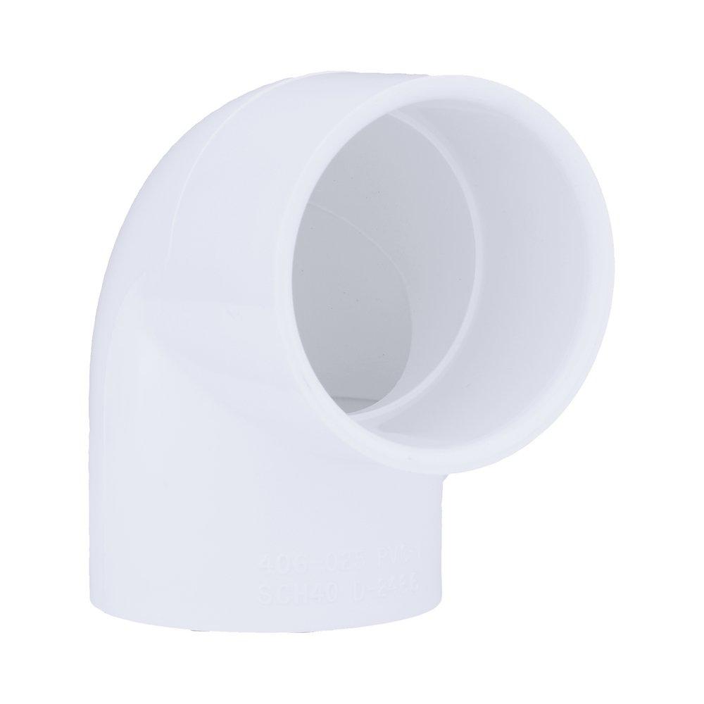 White PVC Schedule 40 90&deg; Elbow 