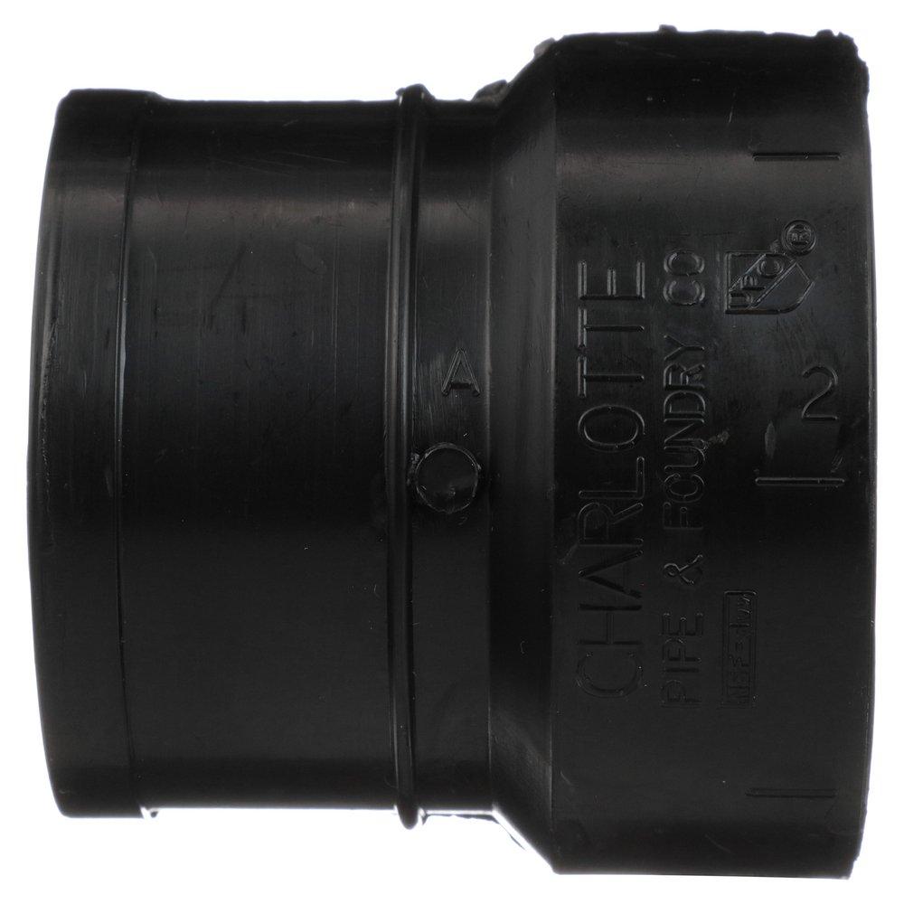 Black ABS DWV Cast Iron No Hub Adapter 