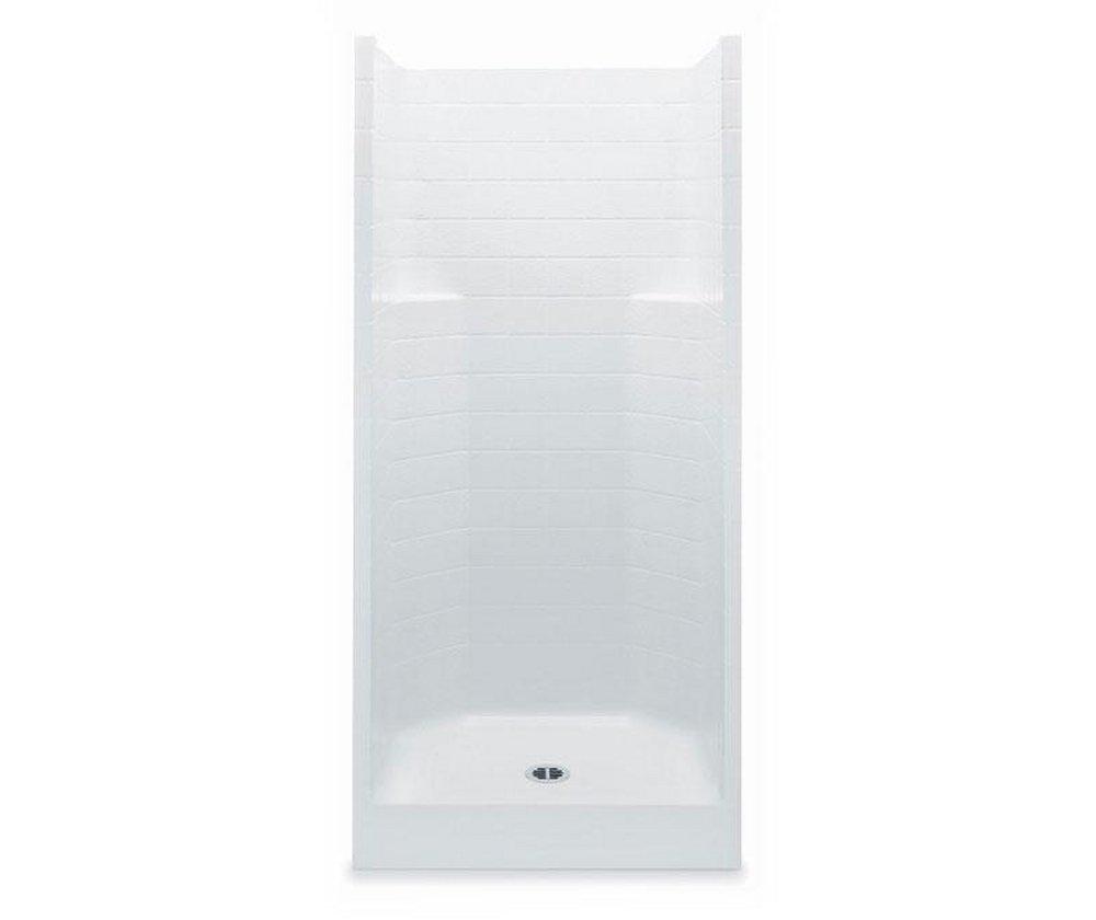 Aquatic White 37-1/4 x 36 x 73-1/4 in. Alcove Shower Unit 
