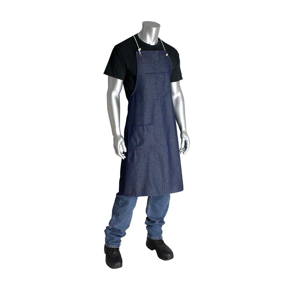 PIP&reg; APRON BLUE DENIM 2 POCKET 