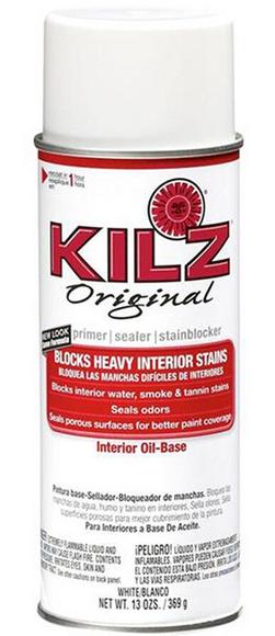 Oil-Based Aerosol Primer, Sealer, Stain Blocker in White