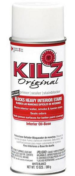 Oil-Based Aerosol Primer, Sealer, Stain Blocker in White