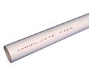 White 10 ft. Plain End Schedule 40 Plastic Drainage Pipe 