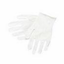 Size L Cotton Plastic Glove in White