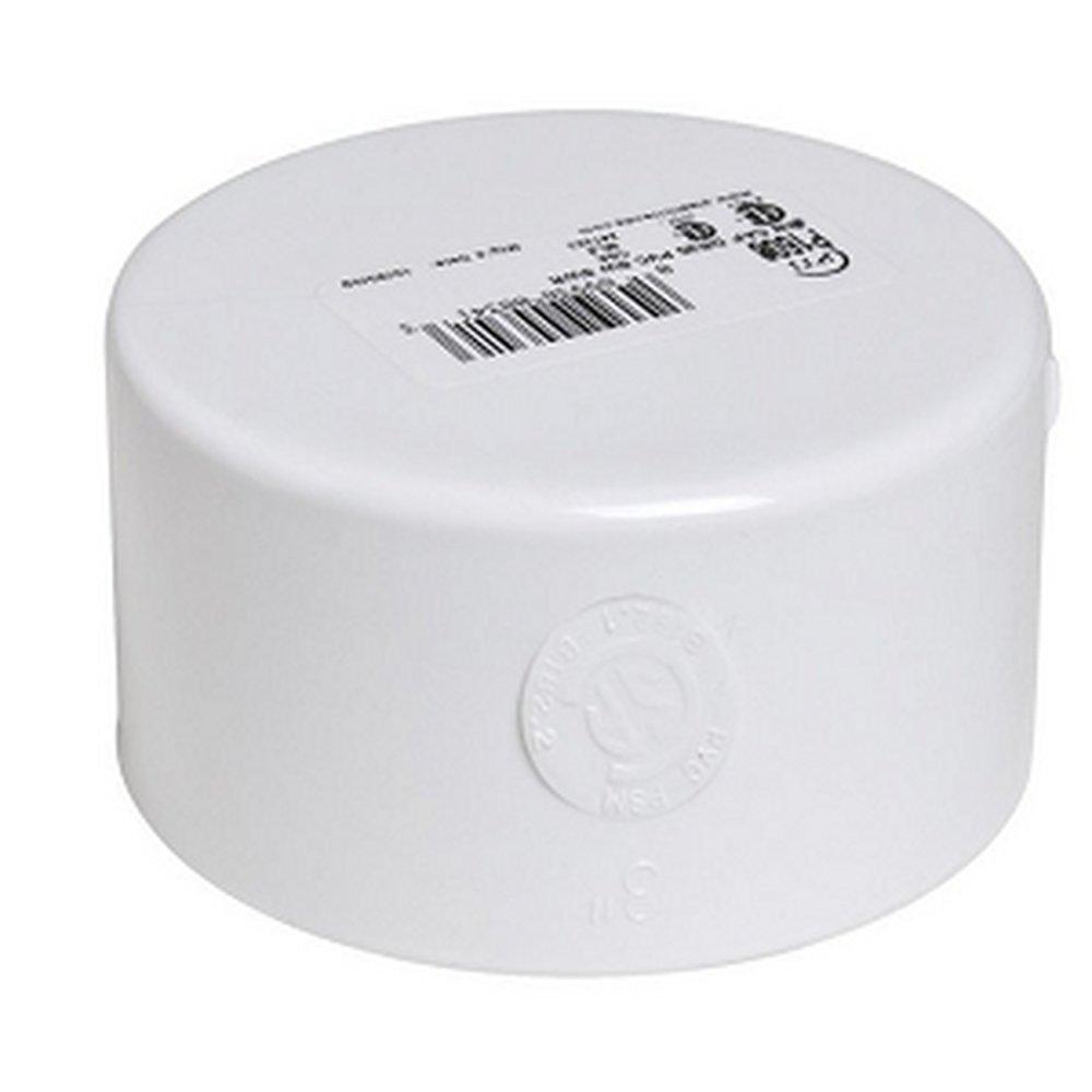 Contech Construction Solvent Weld Straight PVC Cap 