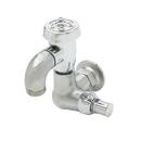 T&S Brass Rough Chrome Wall Mount Rough Brass Sill Faucet with Vacuum Breaker 