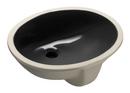 KOHLER Black Black&trade; Undermount Bathroom Sink with Overflow 