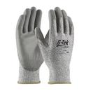 S Size 8-2/5 in. Polyurethane Gloves with Polyurethane Coated Palm in Grey
